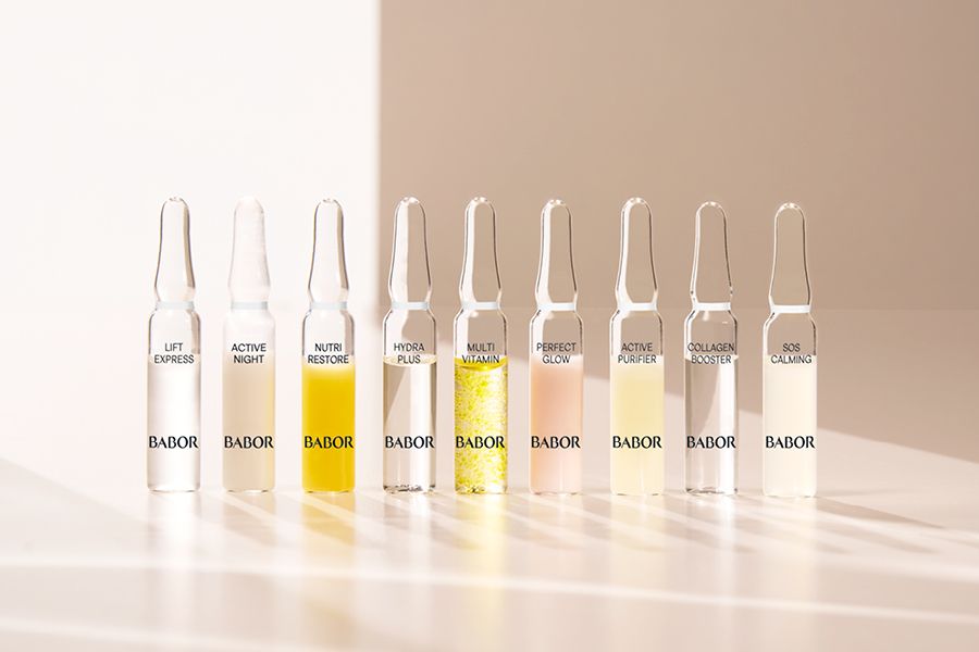 verschiedene BABOR Ampullen nebeneinander